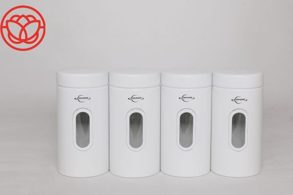 سرویس حبوبات اورانوس مدل استوانه سفید